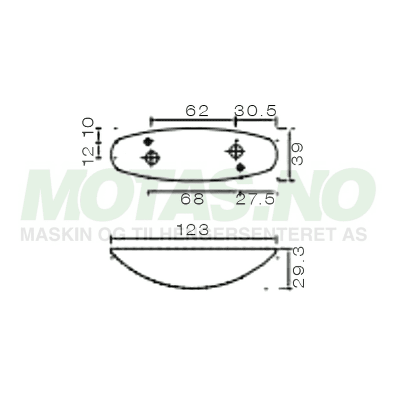 Flexipoint II rød/hvit Svart Løs