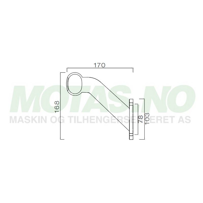 Superpoint II standard 12V 4W 1m DC Venstre