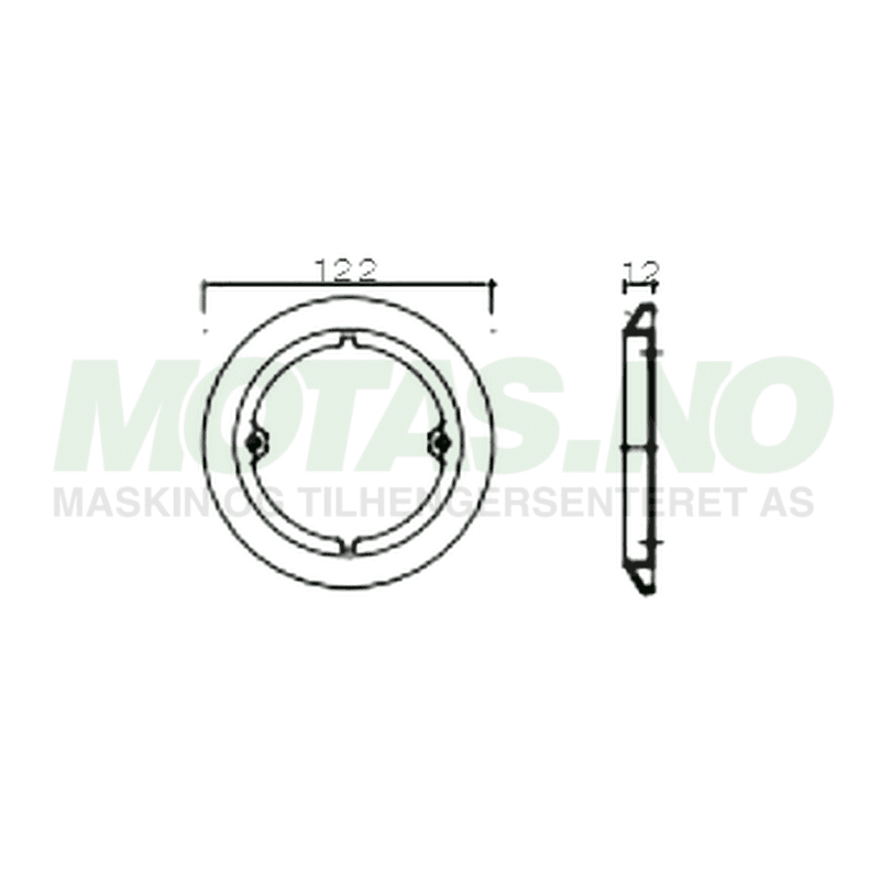 Dekor ring til Roundpoint, krom