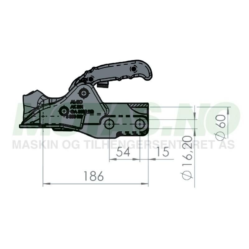 Kulekobling AL-KO AK351 Ø60mm