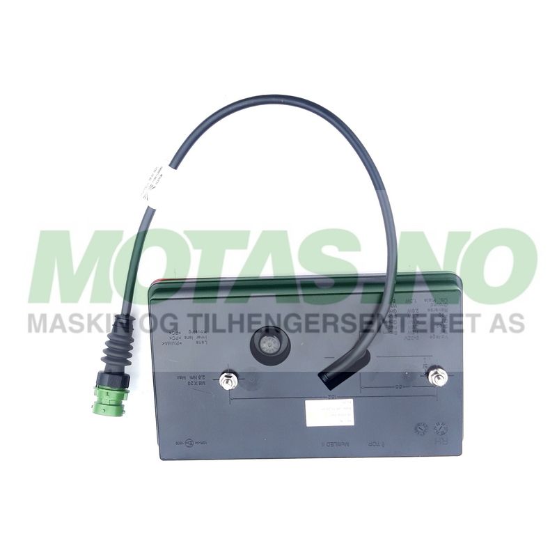 Multiled II 12/24V 8-pol Høyre (m/skiltlys)