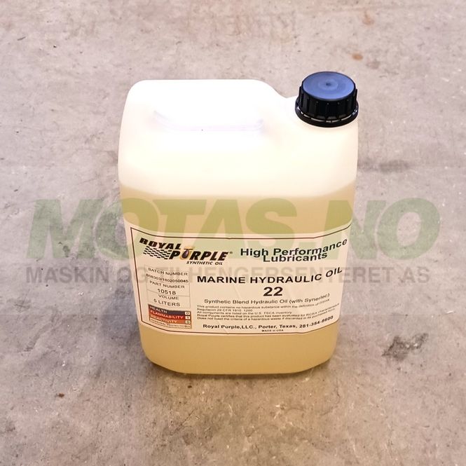 Hovedbilde Hydraulikk olje Royal Purple Marine ISO22 liter
