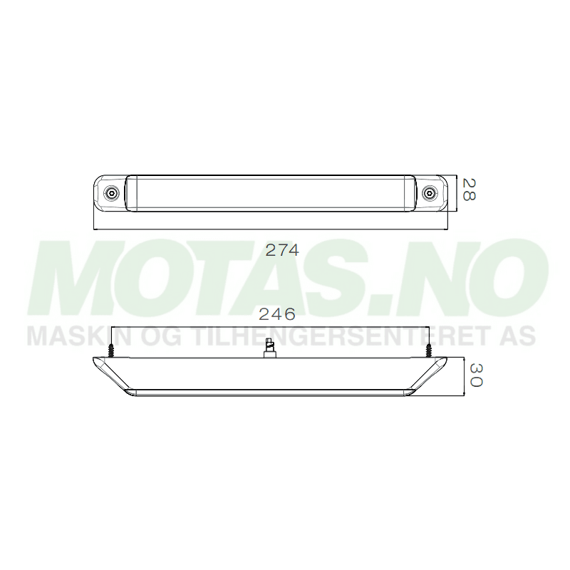 Linepoint II 12/24V LED (Humbaur) Blink 2-pol