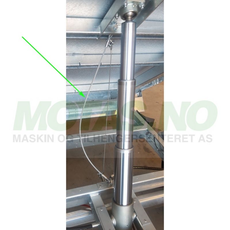 Sikkerhetswire Ø6x910mm HUK..3117